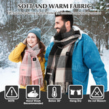 Heated Scarf for Women Rechargeable Neck Warmer, Scarves for Men Winter Warm Intelligent Electric Heating Scarf…