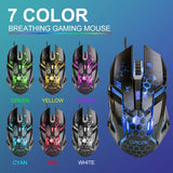 CHONCHOW LED Keyboard and Mouse, 104 Keys Rainbow Backlit Keyboard and 7 Color RGB Mouse, White Gaming Keyboard and Mouse Combo for PC Laptop Xbox PS4 Gamers and Work