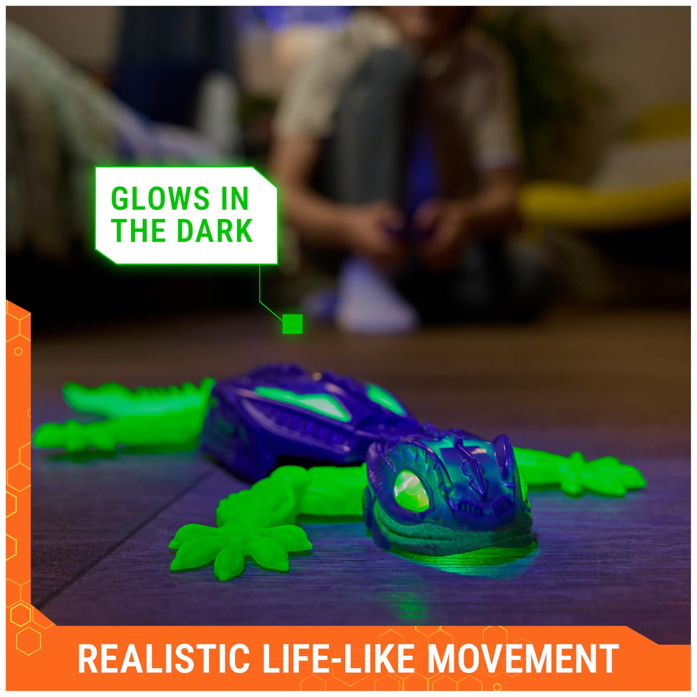 HEX BOTS Wall Crawler Gecko, Rechargeable Remote Control Robot Kids Toys, Climbs up Walls, RC Robot Toys for Boys & Girls Ages 4 & Up