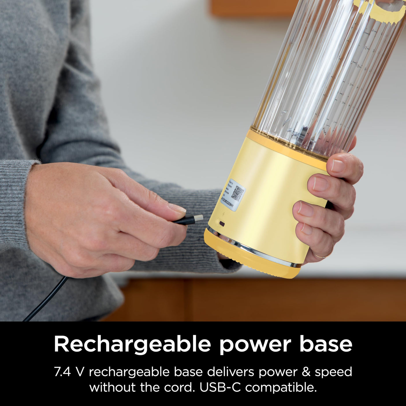 Ninja BC155PS Blast Two-Pack Portable Blender, Cordless, 18oz. Vessel, Personal Blender-for Shakes & Smoothies, BPA Free, Leakproof-Lid & Sip Spout, Rechargeable, Dishwasher Safe Parts, Peach & Stone