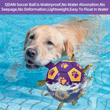 QDAN Premium Dog Toys Balls, Dog Soccer Ball with Straps, Dog Birthday Gifts, Herding Ball, Durable Balls for Small Medium Pet, Puppy Outdoor Toy, Pet Training Soccer Ball, World Cup Soccer (6 Inch)