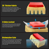 GRILLART Grill Brush Bristle Free. SteamWizards BBQ Replaceable Cleaning Head, Unique Seamless-Fit Scraper Tool for Cast Iron/Stainless-Steel Grates, Safe Barbecue Grill Cleaner-Red