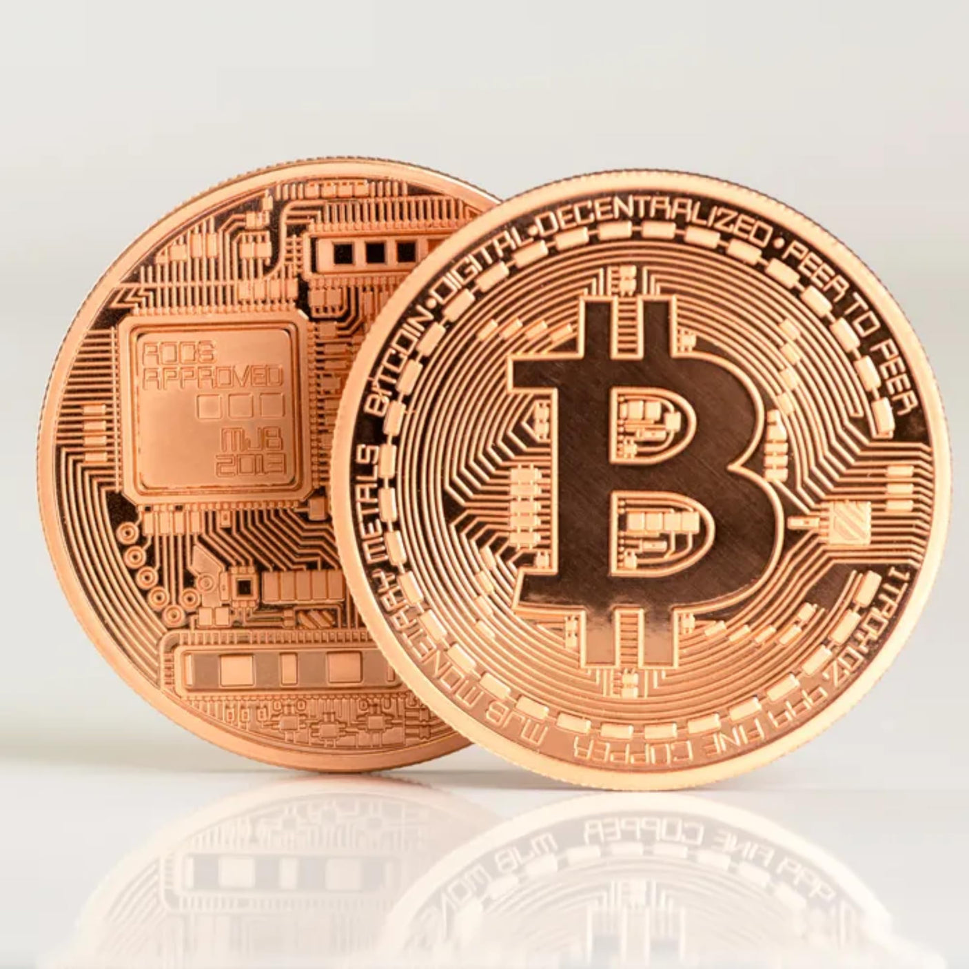 Collector's Edition Bitcoin Coin - Commemorative Cryptocurrency Collectible in Protective Acrylic Display Case - Perfect for Crypto Enthusiasts, Coin Collectors, and Gifts