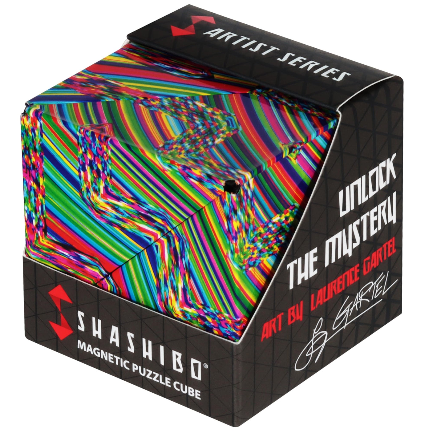 SHASHIBO Holographic Shape Shifting Box - STEM Magnetic Fidget Cube That Transforms Into Over 70 Shapes, Download Fun in Motion Toys Mobile App (Vapor)