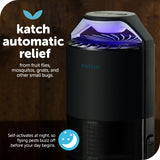 Katchy Indoor Insect Trap - Catcher & Killer for Mosquitos, Gnats, Moths, Fruit Flies - Non-Zapper Traps for Inside Your Home - Catch Insects Indoors with Suction, Bug Light & Sticky Glue (Black)