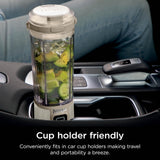 Ninja BC155PS Blast Two-Pack Portable Blender, Cordless, 18oz. Vessel, Personal Blender-for Shakes & Smoothies, BPA Free, Leakproof-Lid & Sip Spout, Rechargeable, Dishwasher Safe Parts, Peach & Stone