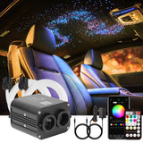 CHINLY Two-Color 1000pcs Twinkle Starlight Headliner Kit 1000 Piece Star Lights for Car,13.1ft Car Star Lights,APP RGBW Fiber Optic Lights Starlights Headliner Kit for Home Theater