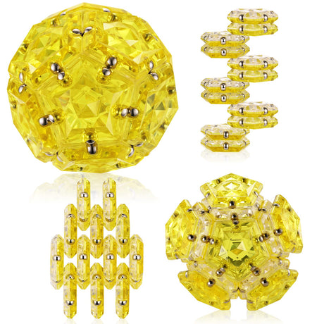 Magnetic Fidget Sphere Stress Relief Toys for Adults Kids, Anxiety Sensory Fidget Toys with Strong Neodymium Magnets, Desk ADHD Focus Tool Gift for Men Women (2.67'' Travel-Safe Toy Ball)