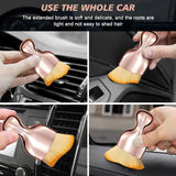 Ouzorp Car Interior Dust Brush, Car Detailing Brush, Soft Bristles Detailing Brush Dusting Tool for Automotive Dashboard, Air Conditioner Vents, Leather, Computer,Scratch Free