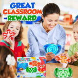 Squishy Sensory Toys for Kids - 4 Pack Fidget Toy Sensory Maze for Autism - Stress Relief Toys for Calm Down - Squeeze Fidget Toy Filled Goo, Glitter, Prizes for Kids Classroom,Classroom Must Haves