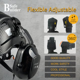 Industrial Safety Helmet with Visor Ear Muffs Hard Hat with Visor Vented Hardhats Construction Work Head Protection ANSI