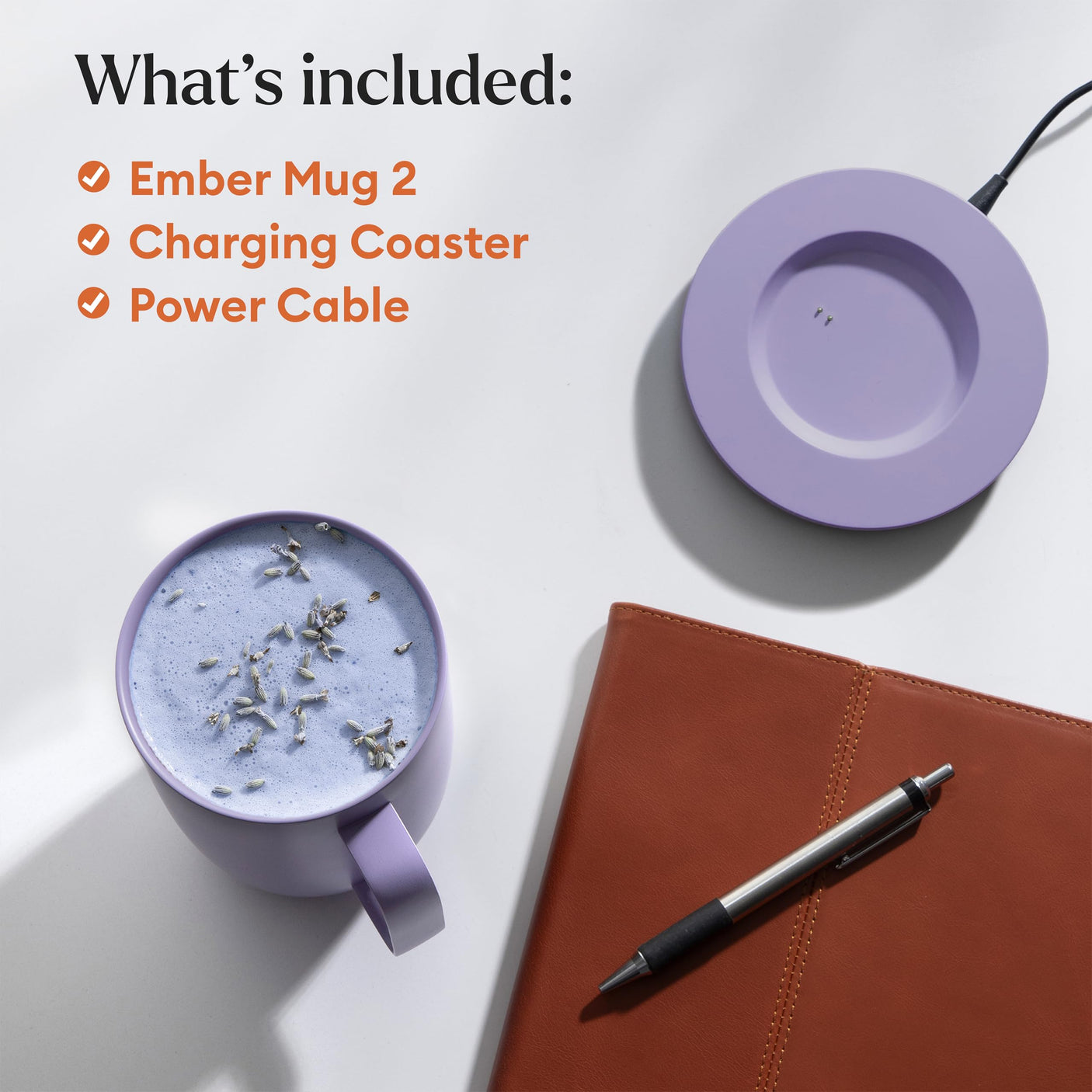 Ember Temperature Control Smart Mug 2, 14 Oz, App-Controlled Heated Coffee Mug with 80 Min Battery Life and Improved Design, White