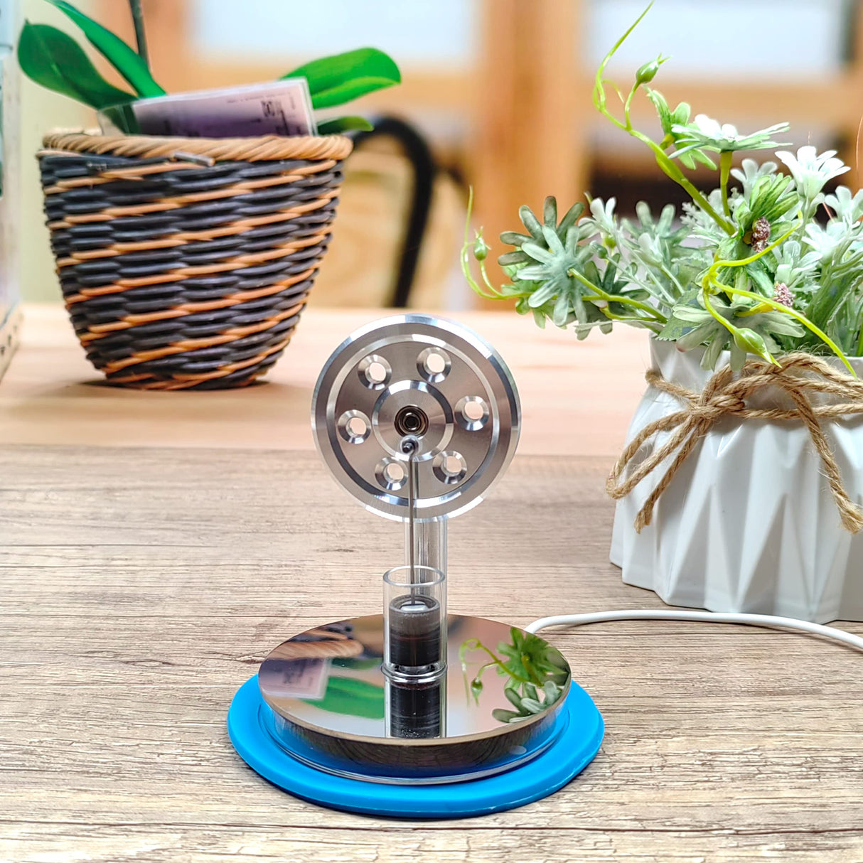Sunnytech Low Temperature Stirling Engine Motor Steam Heat Education Model Toy Kit For mechanical skills (LT001)