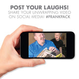 Prank-O My First Fire Prank Gift Box – Empty Box for Wrapping Real Presents – Hilarious Fake Packaging for Birthdays, Christmas, and Holidays – Fun Gag Gift Box for Men, Women, and Kids