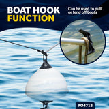 Five Oceans Canoe Paddle - Telescopic Paddle and Hook with Bilge Pump Function, Boat Paddle for Boats - Telescoping from 4.25 Ft. (51-inch) to 5.5 Ft. (66-inch) - FO4718