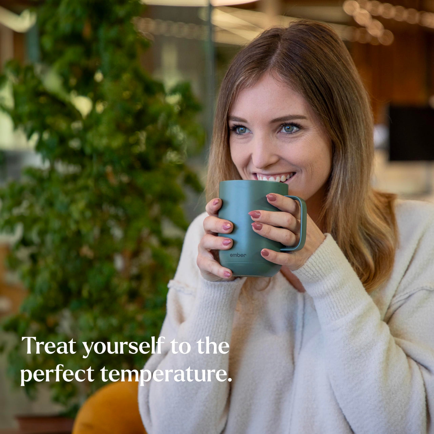 Ember Temperature Control Smart Mug 2, 14 Oz, App-Controlled Heated Coffee Mug with 80 Min Battery Life and Improved Design, White