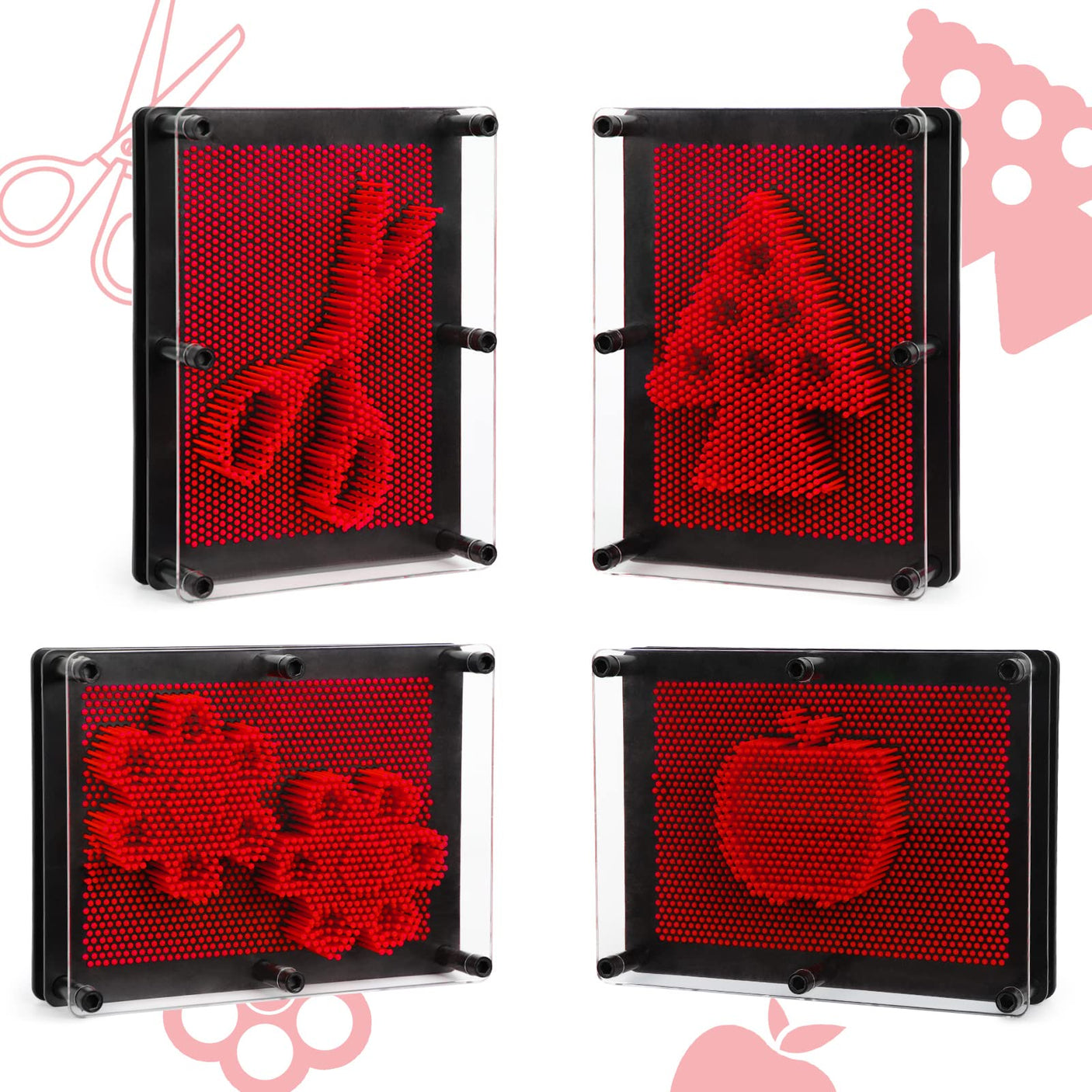 3D Pin Art Sensory Toys for Kids 5-7, Pin Art Board Impression Sensory Toys for Kids with Autism, Autism Gifts for Autistic Children Age 3, 4, 5, 6, 7, 8, 9, 10+ Years Old Boys Girls
