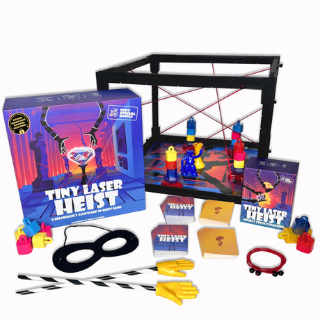 Tiny Laser Heist – Hilarious 3D Heist Game, Outsmart & Negotiate for The Loot, Fun Cooperative Board Game for Ages 12+, Perfect for Game Nights & Parties, 3-6 Players