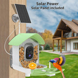 Bird Feeder with Camera,AI Identify Birds Species,Smart Birds Camera with Solar Powered,Auto Record 2K Birds Video in Backyard,Instant Notifications,Ideal Gifts for Family and Bird Lovers,Navy Blue