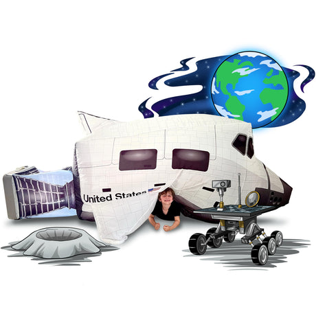 The Original Patented AirFort - Build A Fort in 30 Seconds, Inflatable Fort for Kids, Play Tent for 3-14 Years, A Playhouse Where Imagination Runs Wild, Fan not Included (Starry Night)