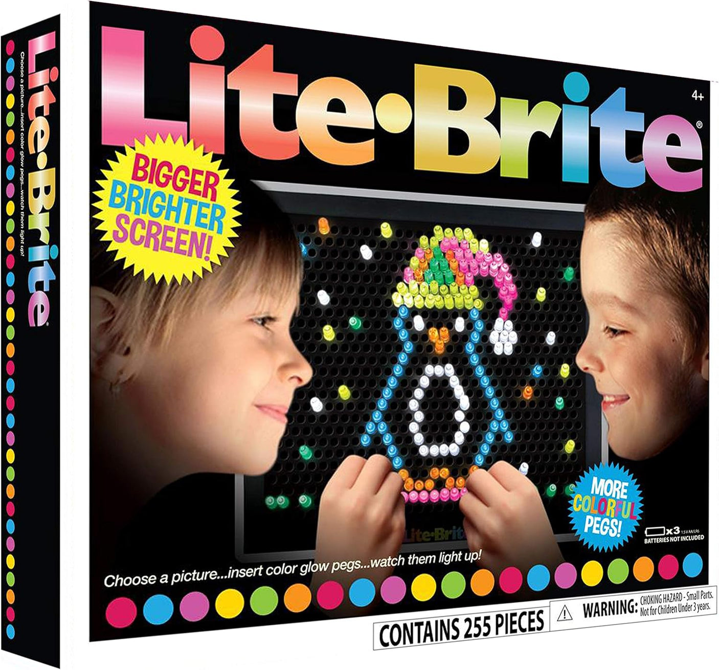Lite Brite Ultimate Value Retro Toy, 12 Seasonal Templates, Peg Pouch, Amazon Exclusive, Light up Creative Activity Toy, Educational Stem, Gift for Girls and Boys, Ages 4+