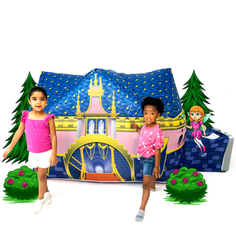 The Original Patented AirFort - Build A Fort in 30 Seconds, Inflatable Fort for Kids, Play Tent for 3-14 Years, A Playhouse Where Imagination Runs Wild, Fan not Included (Starry Night)
