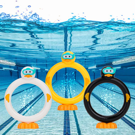 Summer Pool Toys Underwater Diving Games Dive Sticks Duck 3-Pack