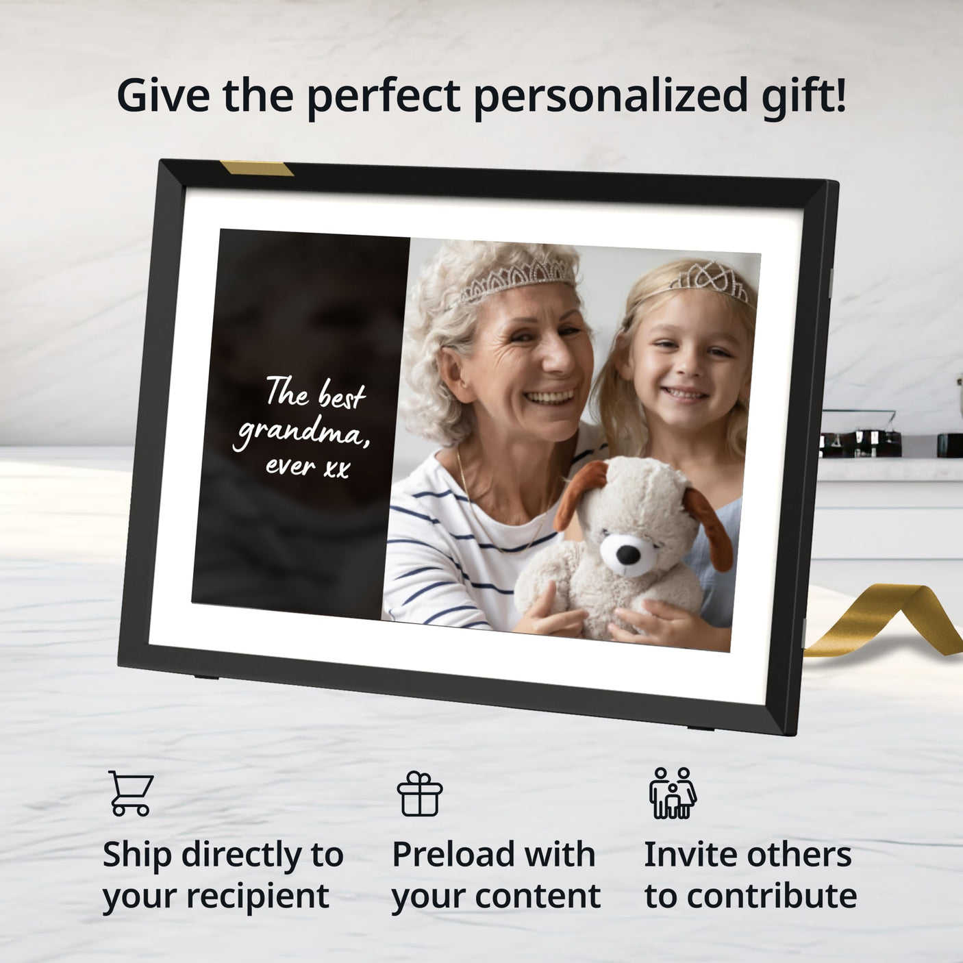 Nixplay Digital Picture Frame [AI-Enhanced] Stunning HD Touch Screen Display | Perfect Digital Picture Frame for Gifting | Auto-Rotation Feature, Securely Share Photos/Videos via Email or App | 10.1"