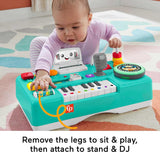 Fisher-Price Laugh & Learn Baby & Toddler Toy Mix & Learn DJ Table Musical Activity Center with Lights & Sounds for Ages 6+ Months