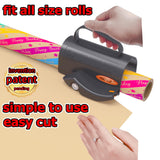 Wrapping Paper Cutter with 3 Replaceable Blade Sets for Birthday Paper Gift Wrapping Paper Roll Cutter and Christmas Wrapping Paper Cutter Tool Tube Holder Slidding Slicing.