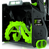 EGO POWER+ 24" Electric Snow Blower, Cordless Self-Propelled 2-Stage, Includes (2) 56 V 7.5Ah Batteries and Dual Port Charger - SNT2405