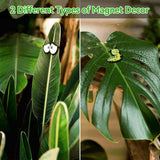 Plant Magnets Eyes for Potted Plants 8 PCS Cute Magnetic Plant Eyes with Cartoon Eyes, Funny Plants Pins for Indoor Outdoor Office Plants Accessories, Plants Lover Gifts, Magnets for Fridge