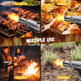 Powerful Grill Torch Gun | Propane Torch Gun, Adjustable Flamethrower | Blowtorch for BBQ, Camping, Charcoal Lighter & Fire Starter, 800,000BTU