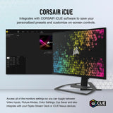 Corsair 45-Inch 240Hz OLED Gaming Monitor - 3440x1440, 0.03ms Response, G-SYNC/FreeSync Compatible