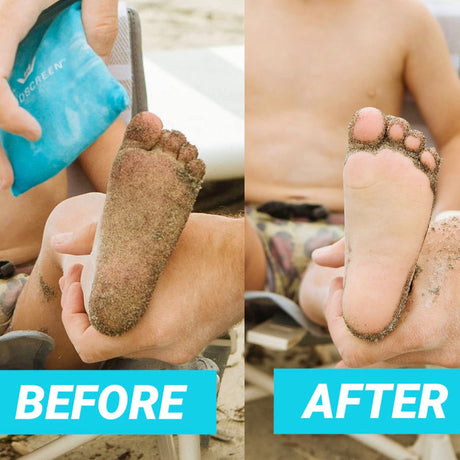SANDSCREEN Sand Removal Bag | The Original Sand Remover | Talc-Free and Reef Friendly | Fresh, Clean and Sand Free | Great for The Whole Family!(Pack of 1)