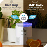 Katchy Indoor Insect Trap - Catcher & Killer for Mosquitos, Gnats, Moths, Fruit Flies - Non-Zapper Traps for Inside Your Home - Catch Insects Indoors with Suction, Bug Light & Sticky Glue (Black)