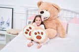 IKASA Giant Teddy Bear Plush Toy Stuffed Animals(Brown,78 inches)