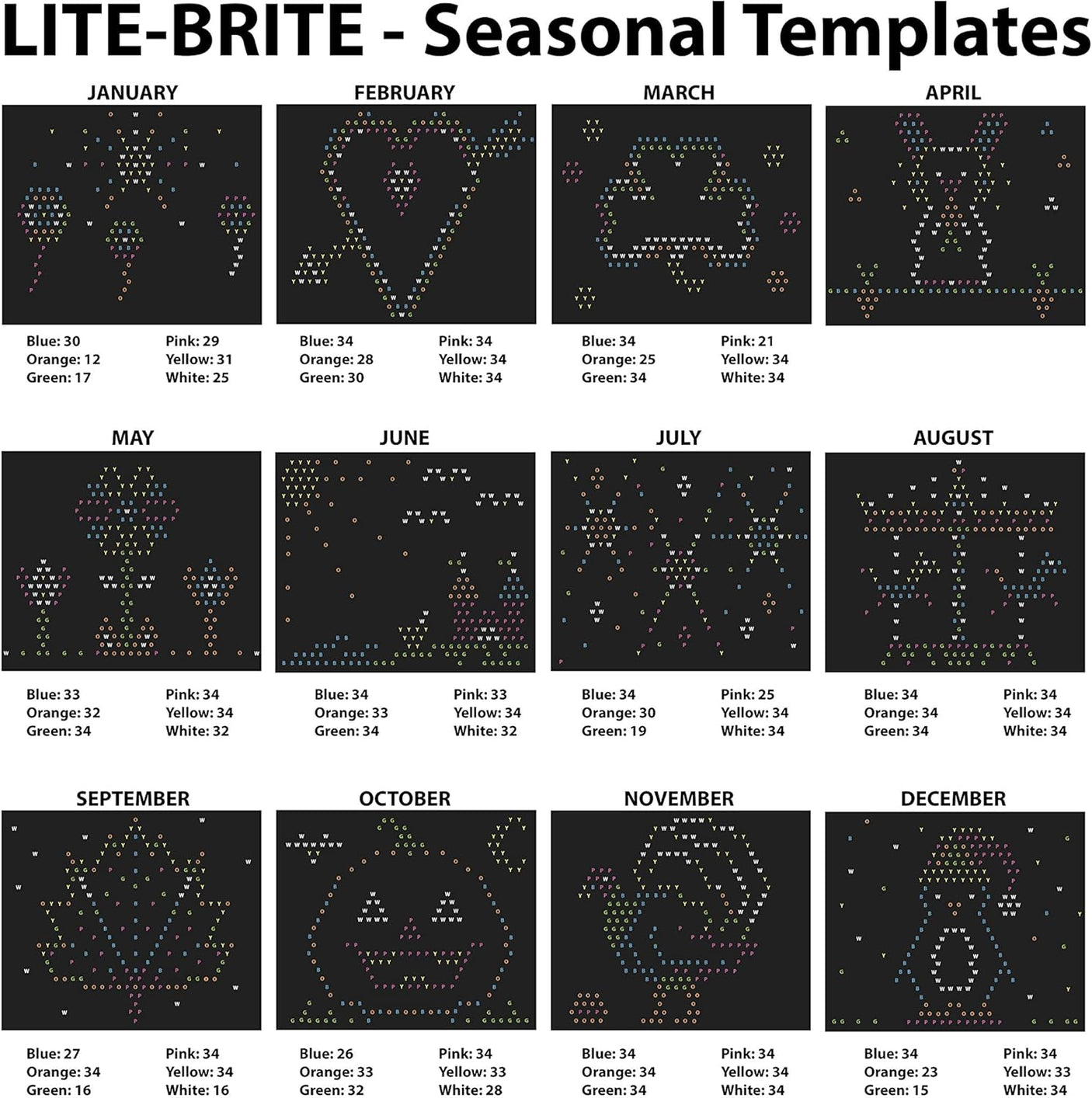 Lite Brite Ultimate Value Retro Toy, 12 Seasonal Templates, Peg Pouch, Amazon Exclusive, Light up Creative Activity Toy, Educational Stem, Gift for Girls and Boys, Ages 4+