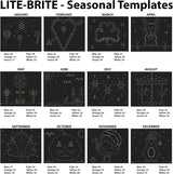 Lite Brite Ultimate Value Retro Toy, 12 Seasonal Templates, Peg Pouch, Amazon Exclusive, Light up Creative Activity Toy, Educational Stem, Gift for Girls and Boys, Ages 4+
