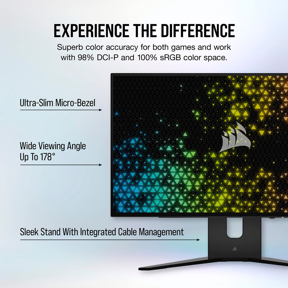 Corsair 45-Inch 240Hz OLED Gaming Monitor - 3440x1440, 0.03ms Response, G-SYNC/FreeSync Compatible