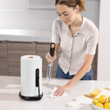 simplehuman Standing Paper Towel Holder with Spray Pump, Brass Stainless Steel, Gold
