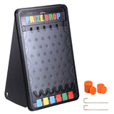 WinSpin 30" Prize Drop Board Foldable Stand Disk Drop Board Game Customizable 6 Slots with 10 Pucks for Carnival Tradeshow Party, (19"x30")