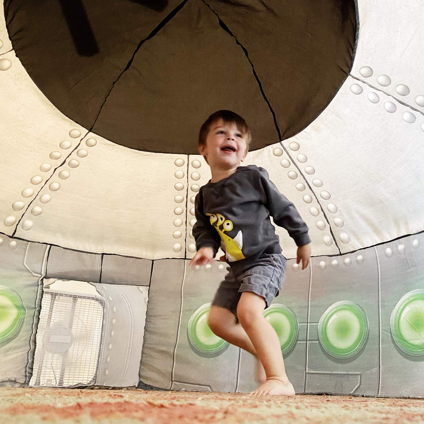 The Original Patented AirFort - Build A Fort in 30 Seconds, Inflatable Fort for Kids, Play Tent for 3-14 Years, A Playhouse Where Imagination Runs Wild, Fan not Included (Starry Night)