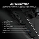 Corsair 45-Inch 240Hz OLED Gaming Monitor - 3440x1440, 0.03ms Response, G-SYNC/FreeSync Compatible