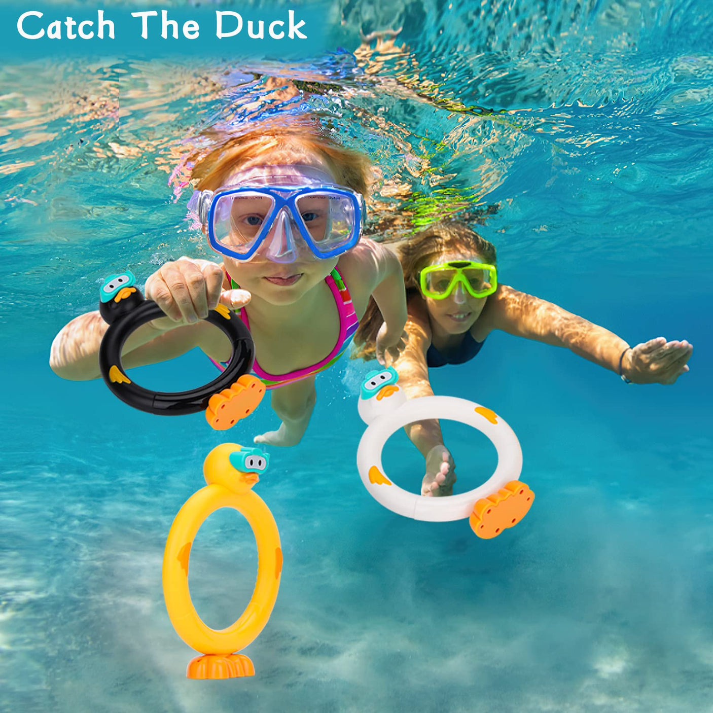 Summer Pool Toys Underwater Diving Games Dive Sticks Duck 3-Pack
