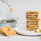 NY SPICE SHOP Honey Nut and Seed Crunch Bars – 1 Pound (16 oz.) Honey Sesame Brittle – Sesame Seed Candy – Sesame Seed Honey Bars – Great Snack & Crunchy Flavour