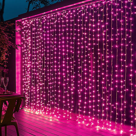 Dazzle Bright 300 LED Curtain String Lights, RGB Color Changing Christmas Fairy Lights for Bedroom with Remote & APP Control, Waterproof Smart Window Lights Party Wedding Garden Wall Decor