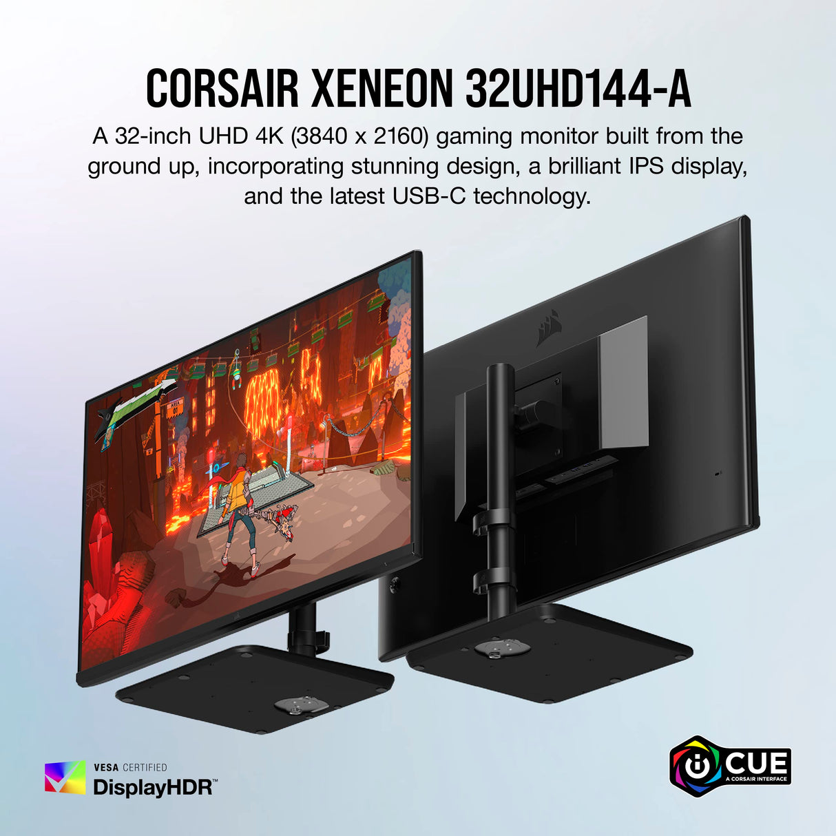 Corsair 45-Inch 240Hz OLED Gaming Monitor - 3440x1440, 0.03ms Response, G-SYNC/FreeSync Compatible