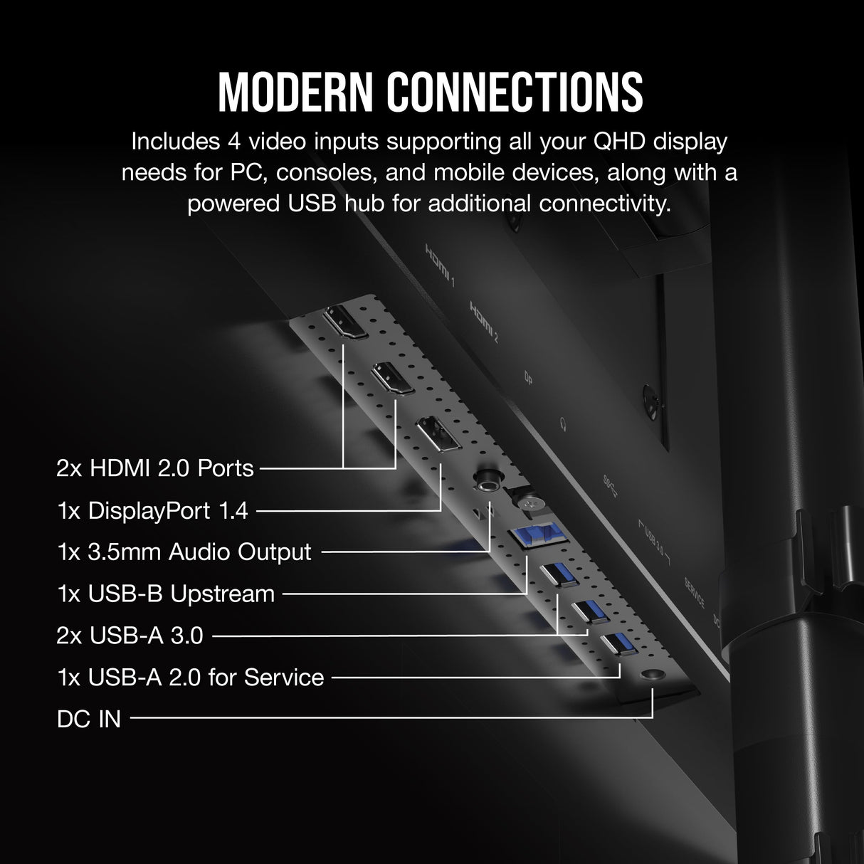 Corsair 45-Inch 240Hz OLED Gaming Monitor - 3440x1440, 0.03ms Response, G-SYNC/FreeSync Compatible