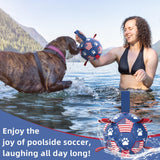 QDAN Premium Dog Toys Balls, Dog Soccer Ball with Straps, Dog Birthday Gifts, Herding Ball, Durable Balls for Small Medium Pet, Puppy Outdoor Toy, Pet Training Soccer Ball, World Cup Soccer (6 Inch)